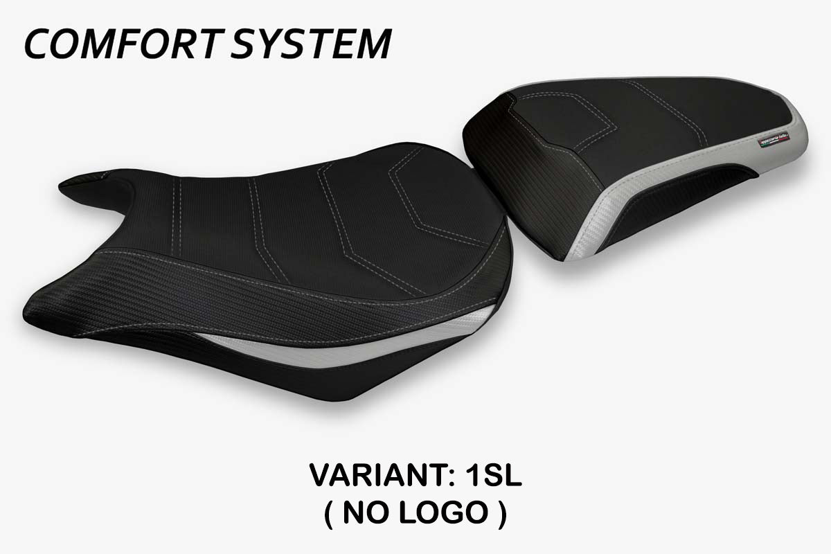 Honda CBR500R 2012-2016 Seat Cover Tappezzeria Italia Comfort in Silver and Black