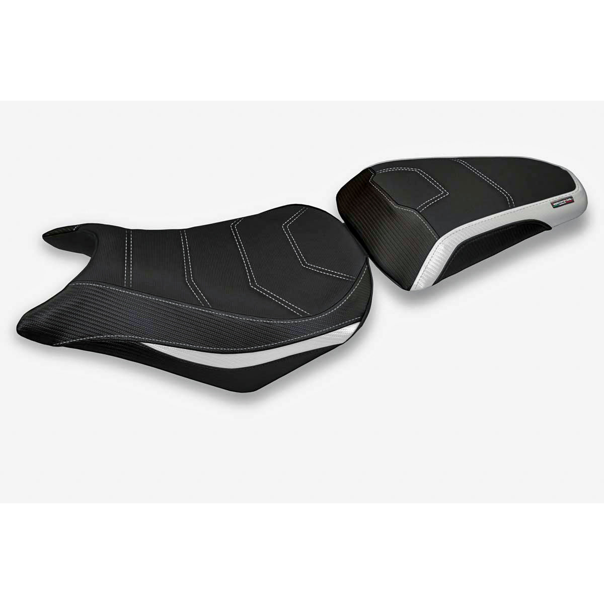 Honda CBR500R 2012-2016 Seat Cover Tappezzeria Italia Comfort in White and Black