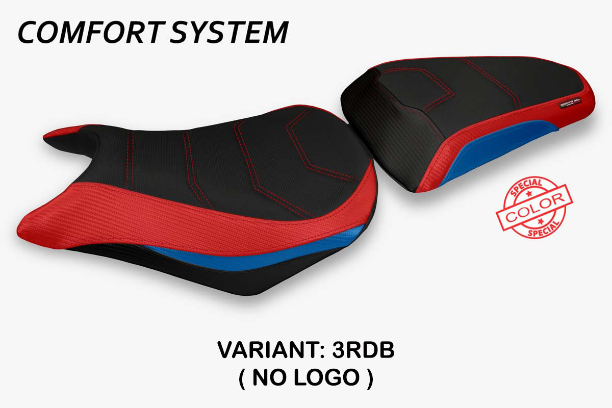 Honda CBR500R 2012-2016 Seat Cover Tappezzeria Italia Comfort in Red and Blue