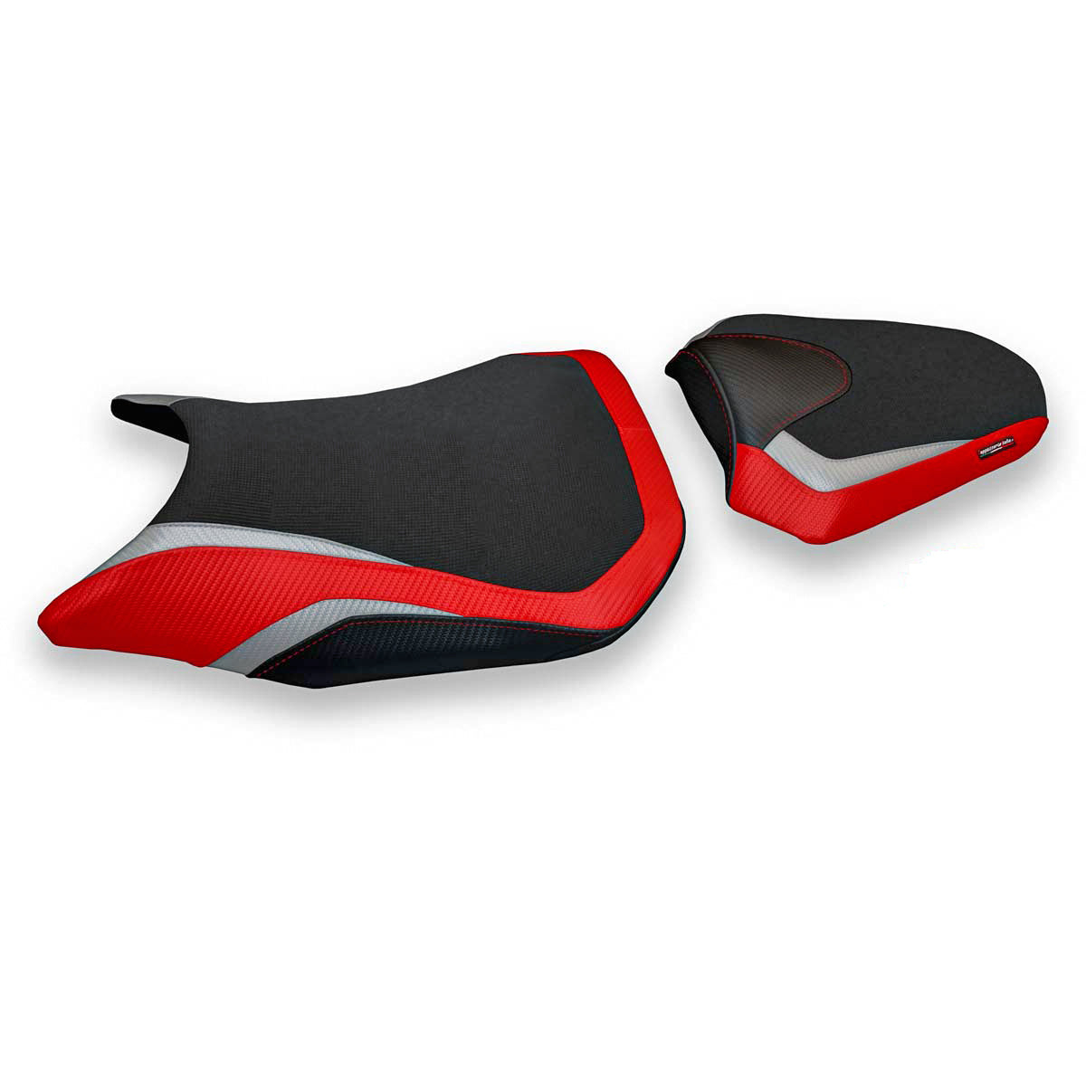 Honda CBR500R 2017-2025 Seat Cover Tappezzeria Italia in Red, Silver and Black
