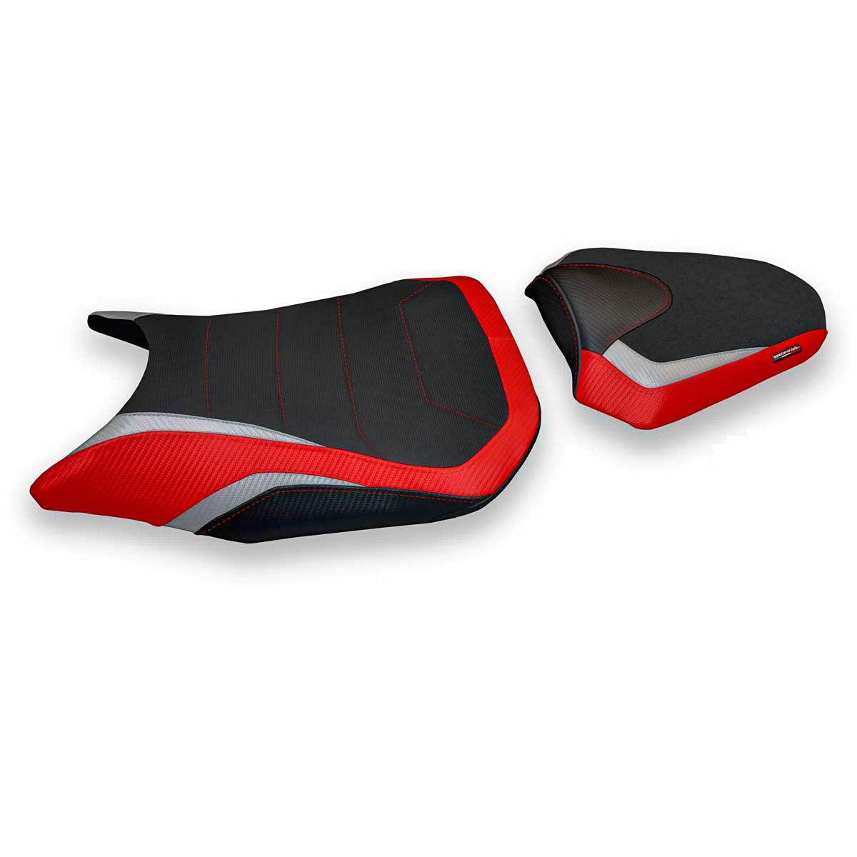Honda CBR500R 2017-2025 Seat Cover Tappezzeria Italia Comfort in Red and Silver