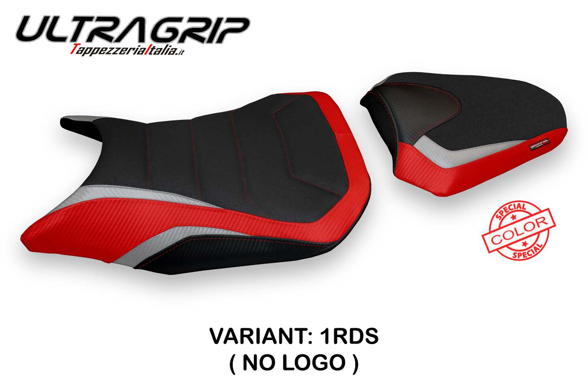 Honda CBR500R 2017-2025 Seat Cover Tappezzeria Italia Ultragrip in Red and Silver