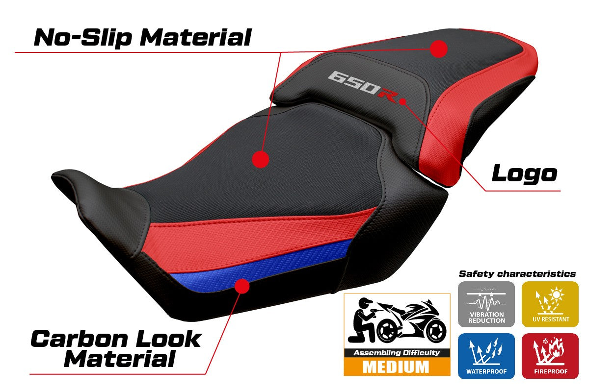 Honda CBR650R 2024-2025 Seat Cover Tappezzeria Red Blue Black