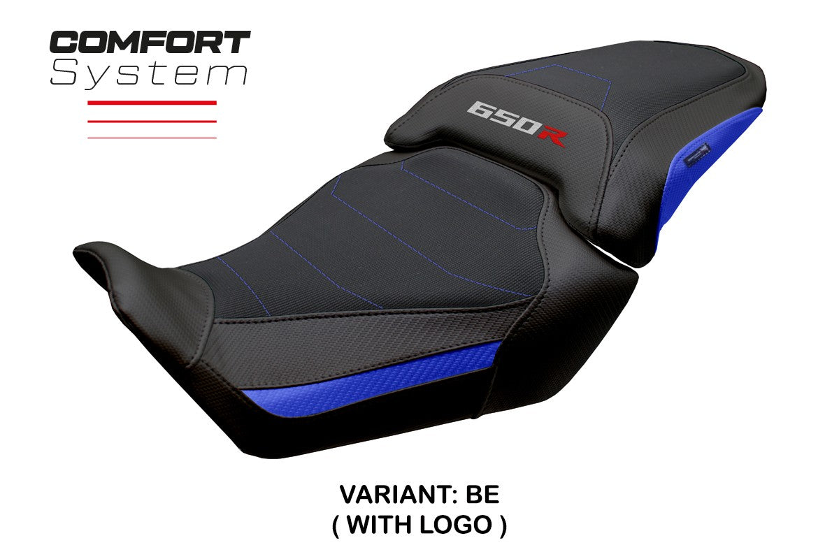Honda CBR650R 2024-2025 Seat Cover Tappezzeria Comfort Blue Black