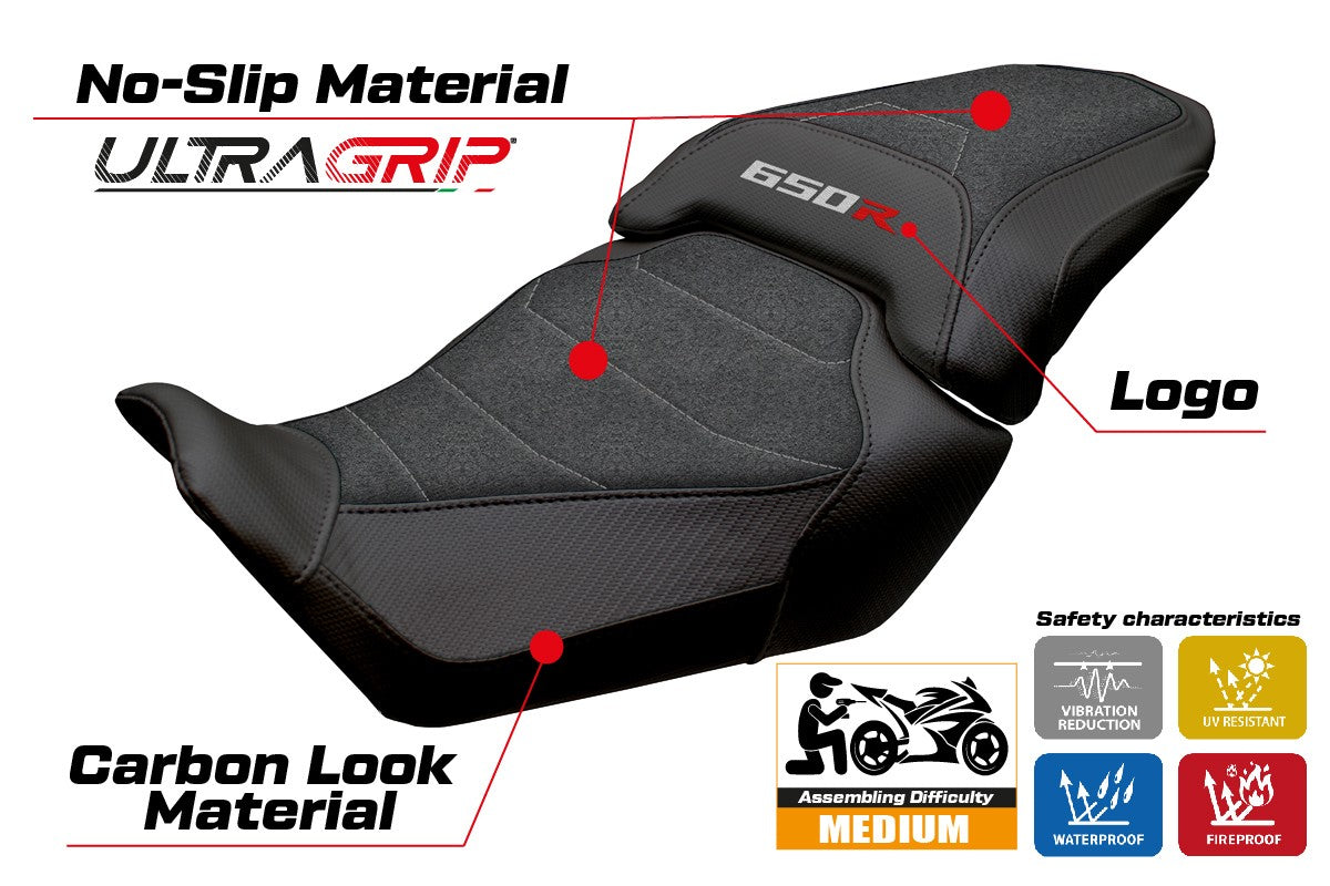 Honda CBR650R 2024-2025 Seat Cover Tappezzeria Ultragrip Black