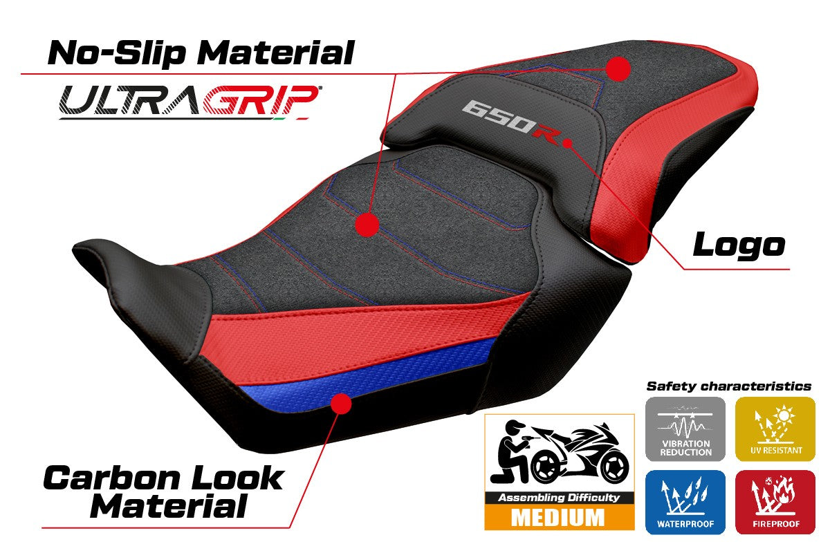 Honda CBR650R 2024-2025 Seat Cover Tappezzeria Ultragrip Red Blue Black
