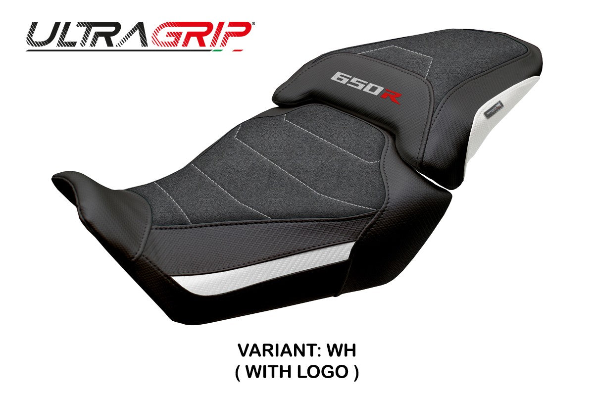 Honda CBR650R 2024-2025 Seat Cover Tappezzeria Ultragrip White Black