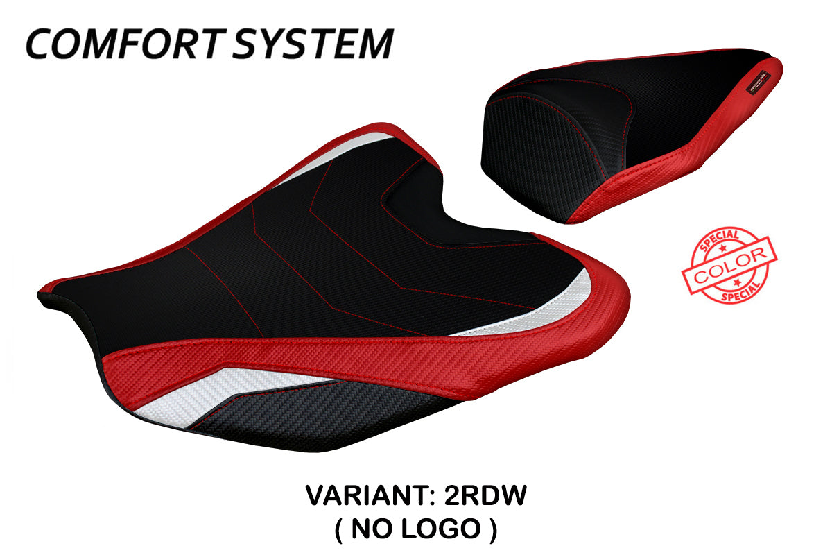 Honda CBR1000RR-R Fireblade 2020-2025 Seat Cover Tappezzeria Italia Comfort in Red and White