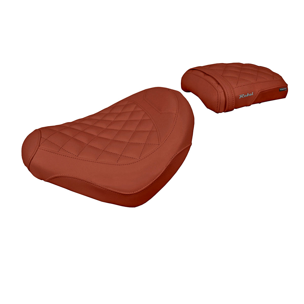 Honda CMX 1100 Rebel 2022-2025 Seat Cover Tappezzeria Italia in Dark Brick Diamond Stitch