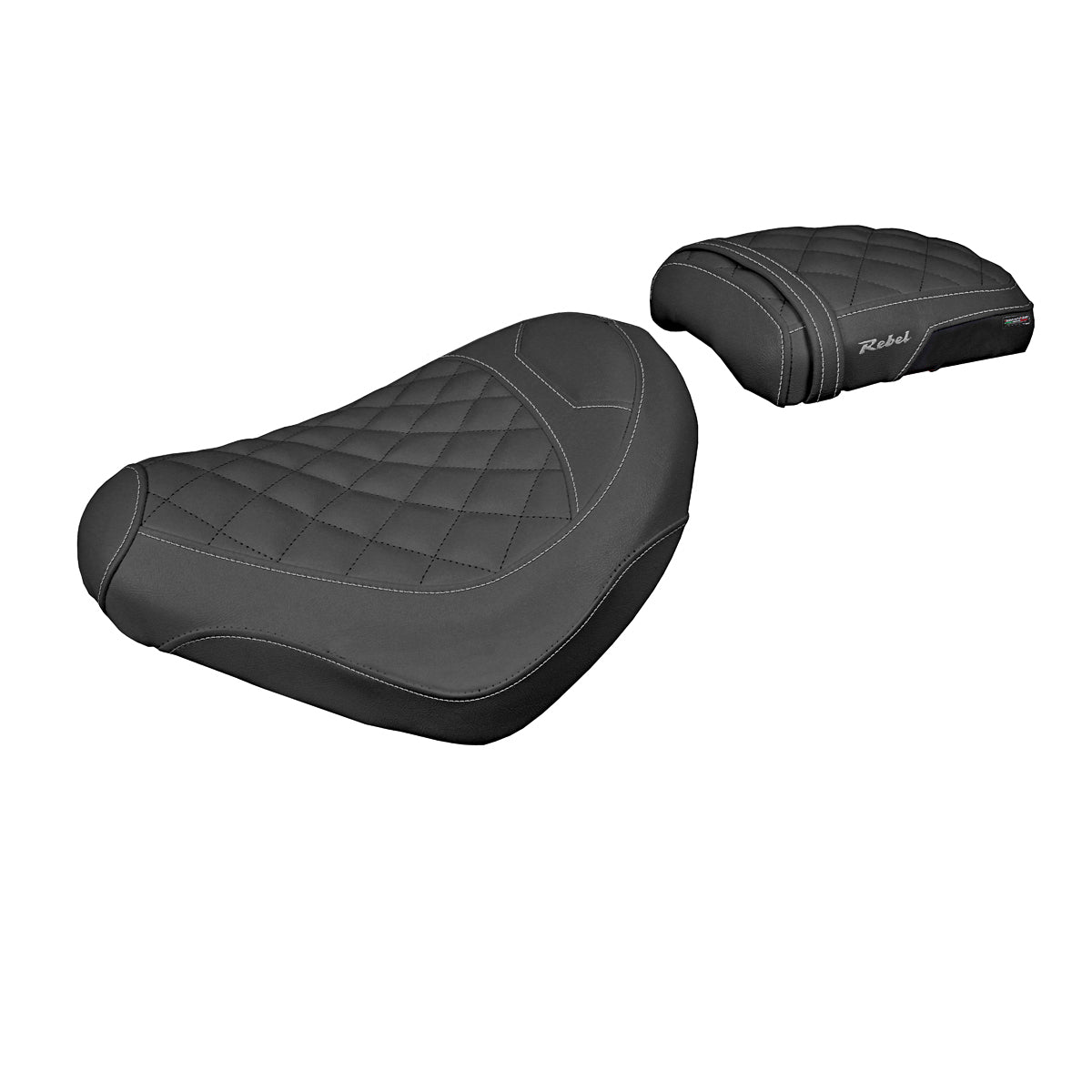 Honda CMX 500 Rebel 2017-2025 Seat Cover Tappezzeria Italia Comfort in Black Diamond