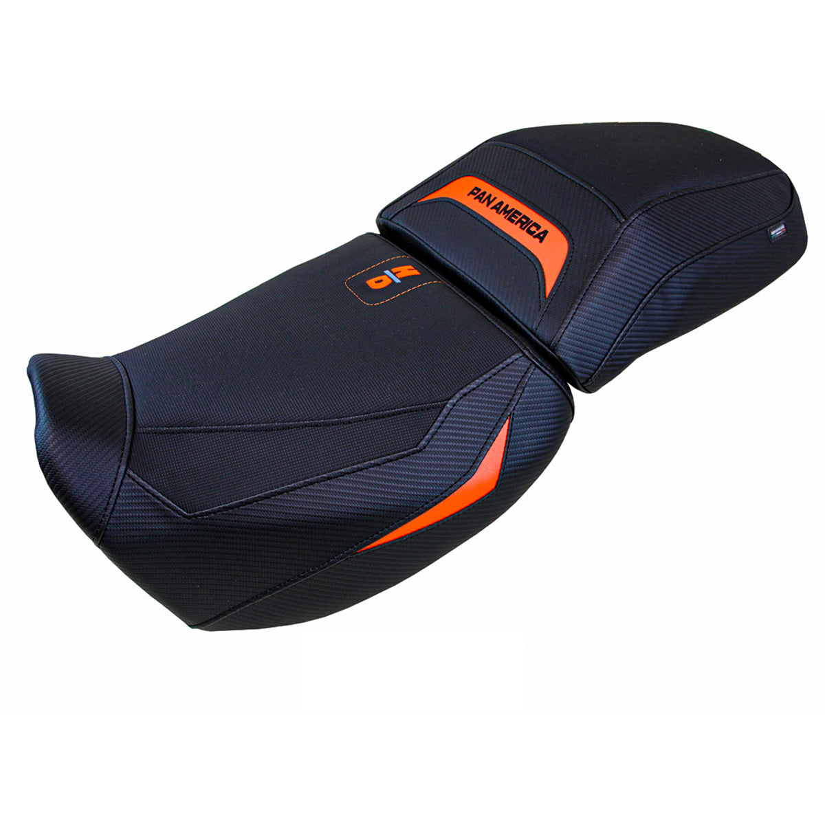 Harley Davidson Pan America 2021-2025 Seat Cover Tappezzeria Italia in Orange and Black