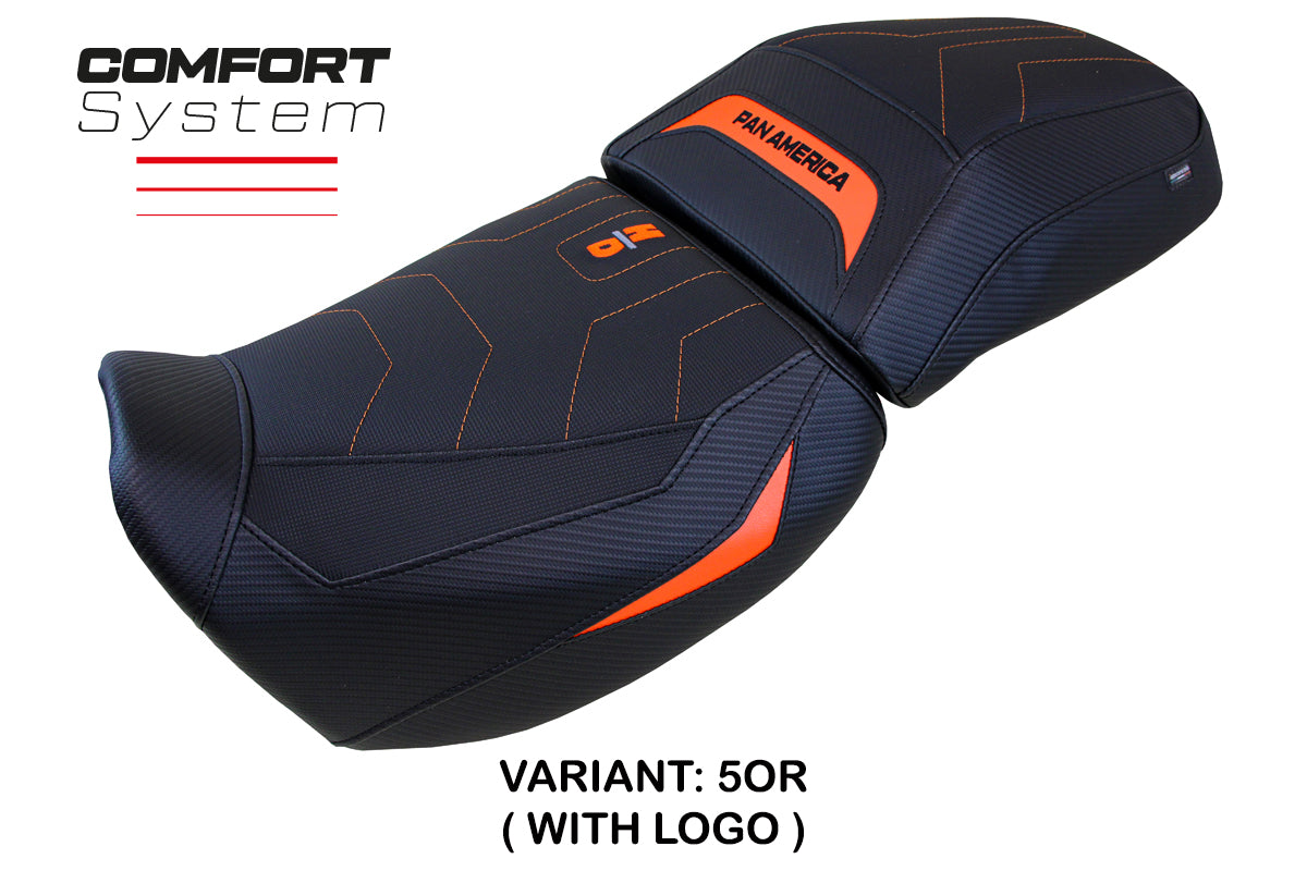 Harley Davidson Pan America 2021-2025 Seat Cover Tappezzeria Italia Comfort in Orange