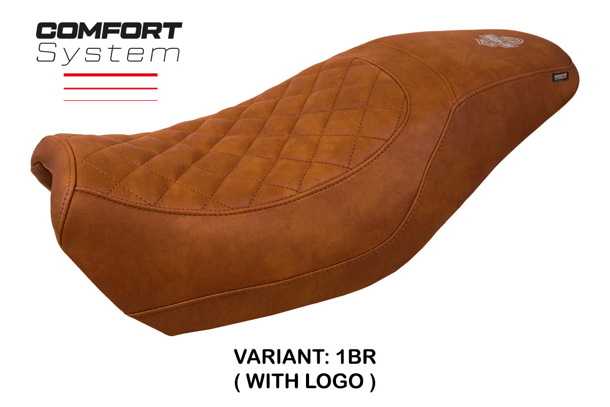 Harley Davidson Street 500 750 2016-2021 Seat Cover Tappezzeria Italia Comfort in Brown
