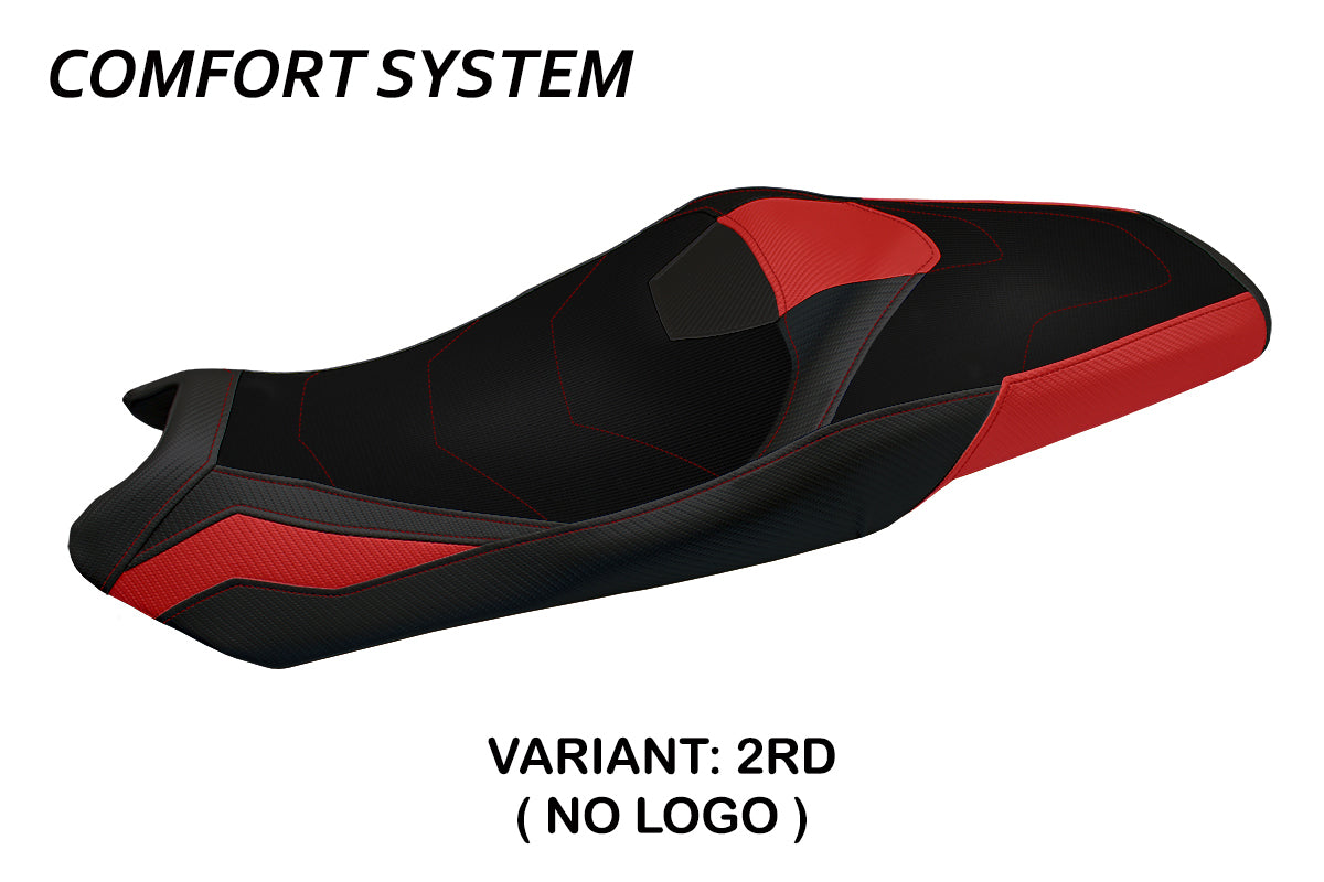 Honda Forza 750 2021-2024 Seat Cover Tappezzeria Italia Comfort in Red and Black