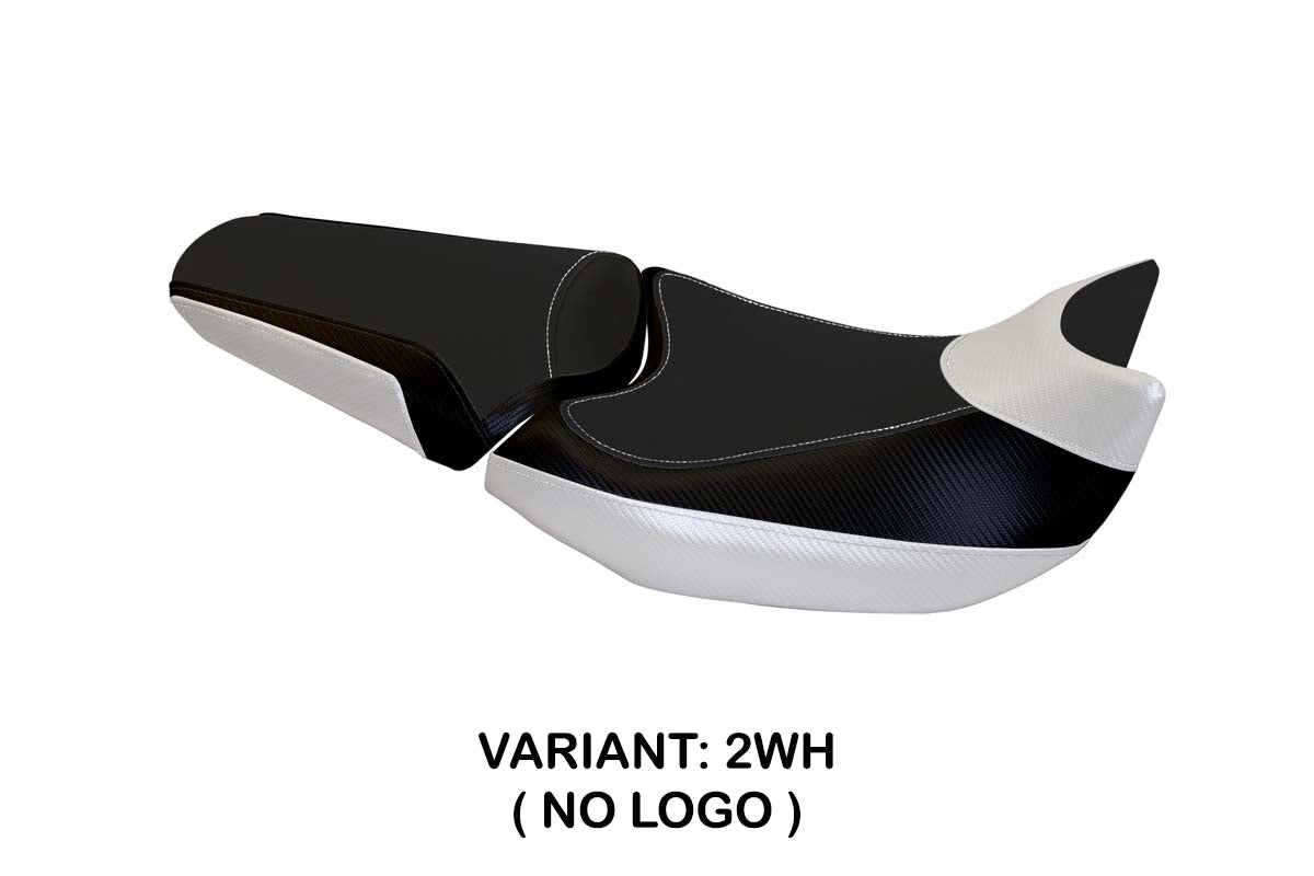 Honda NC700X 2012-2013 Seat Cover Tappezzeria Italia in White and Black