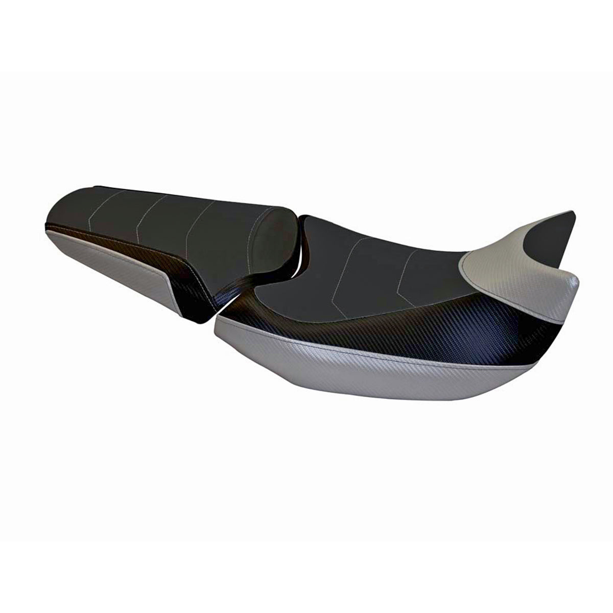 Honda NC700X 2012-2013 Seat Cover Tappezzeria Italia Comfort in Silver and Black