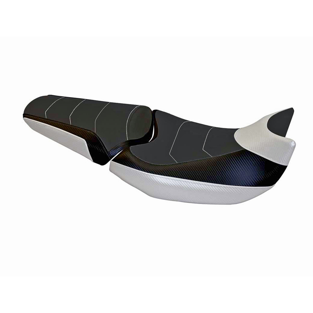 Honda NC700X 2012-2013 Seat Cover Tappezzeria Italia Comfort in White and Black