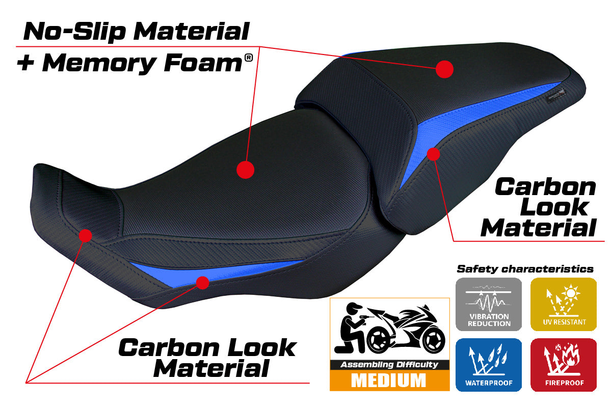 Honda CB300R 2018-2025 Seat Cover Tappezzeria Italia Comfort in Blue