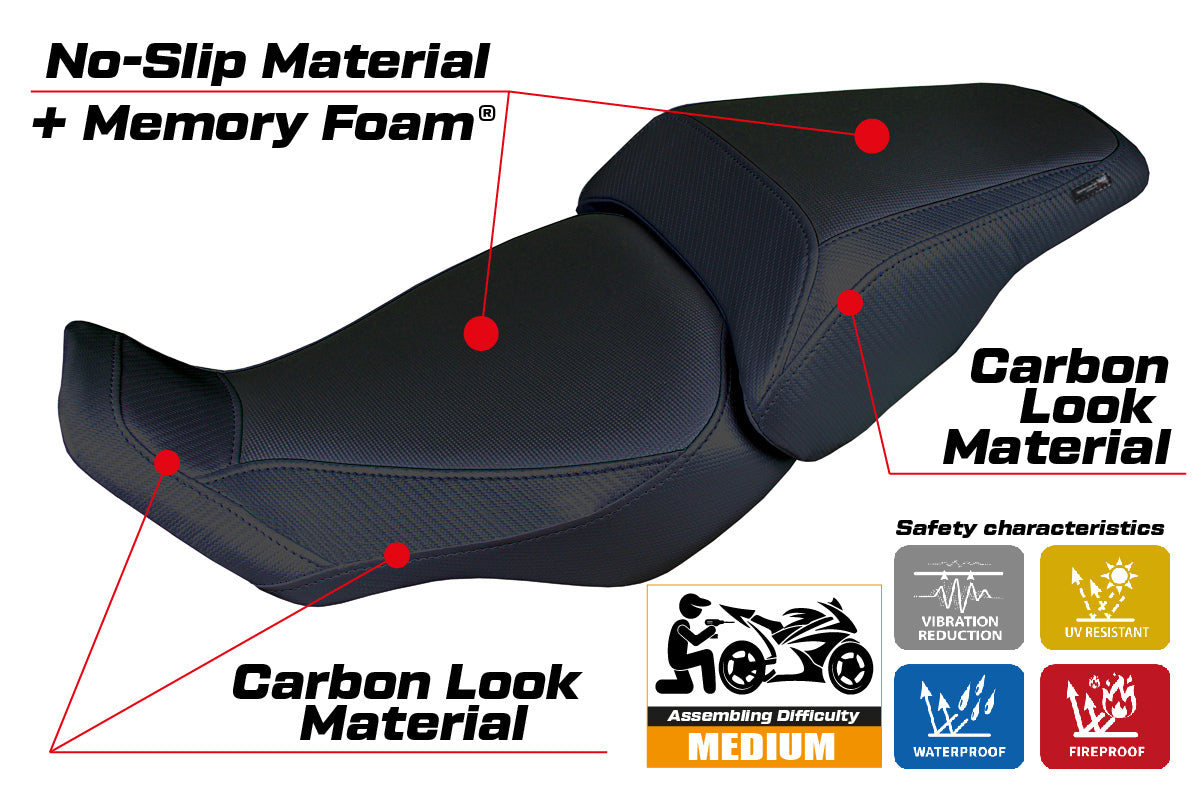Honda CB300R 2018-2025 Seat Cover Tappezzeria Italia Comfort in Black