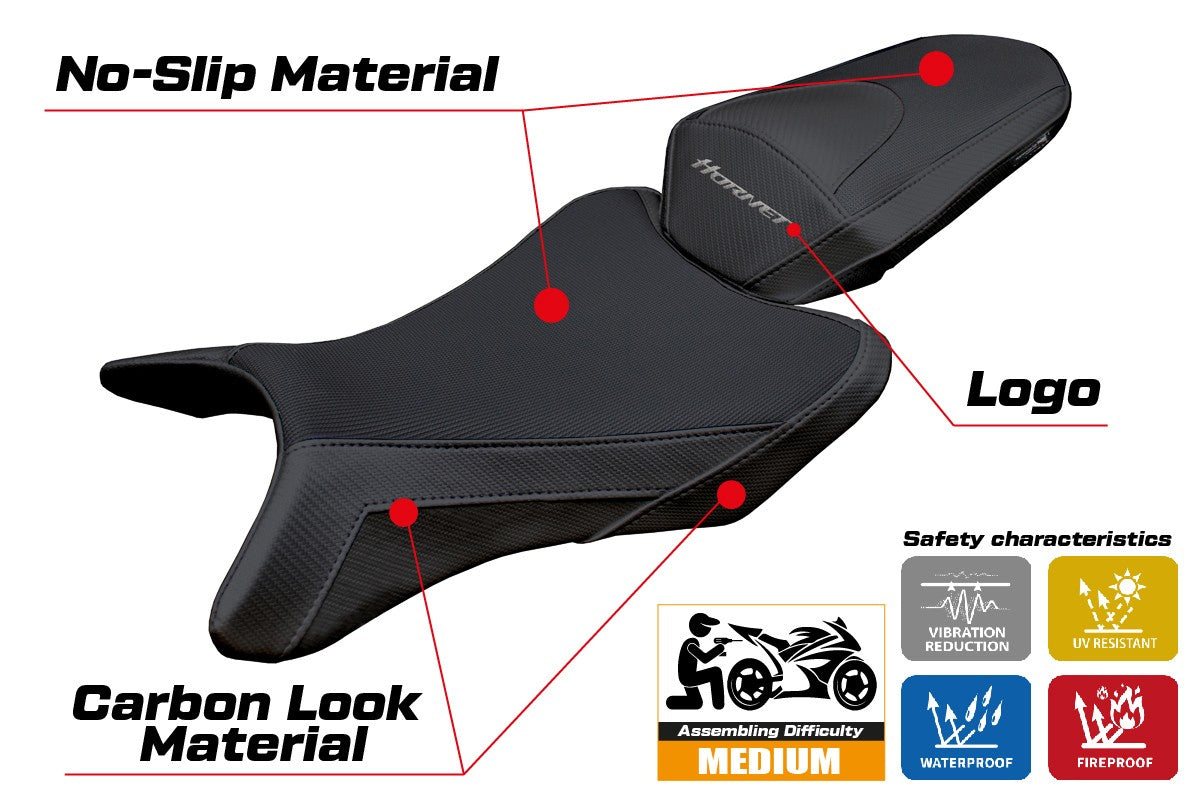 Honda CB 1000 Hornet 2025 Seat Cover Tappezzeria Black