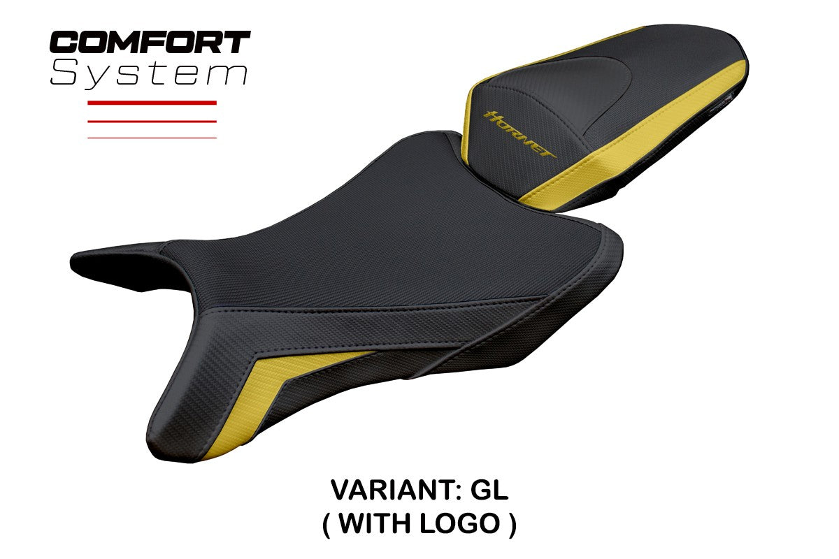 Honda CB 1000 Hornet 2025 Seat Cover Tappezzeria Comfort Gold Black