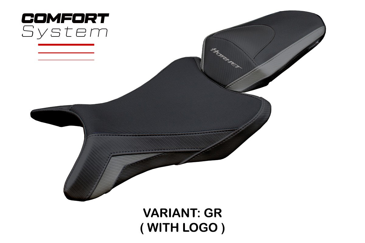 Honda CB 1000 Hornet 2025 Seat Cover Tappezzeria Comfort Grey Black