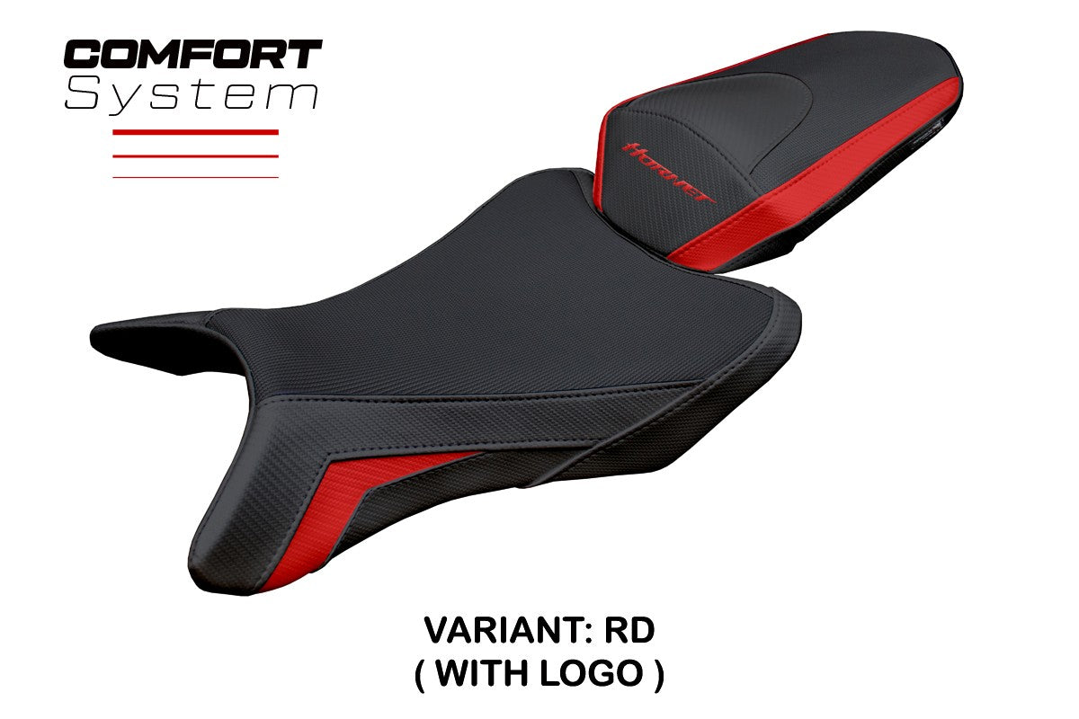 Honda CB 1000 Hornet 2025 Seat Cover Tappezzeria Comfort Red Black