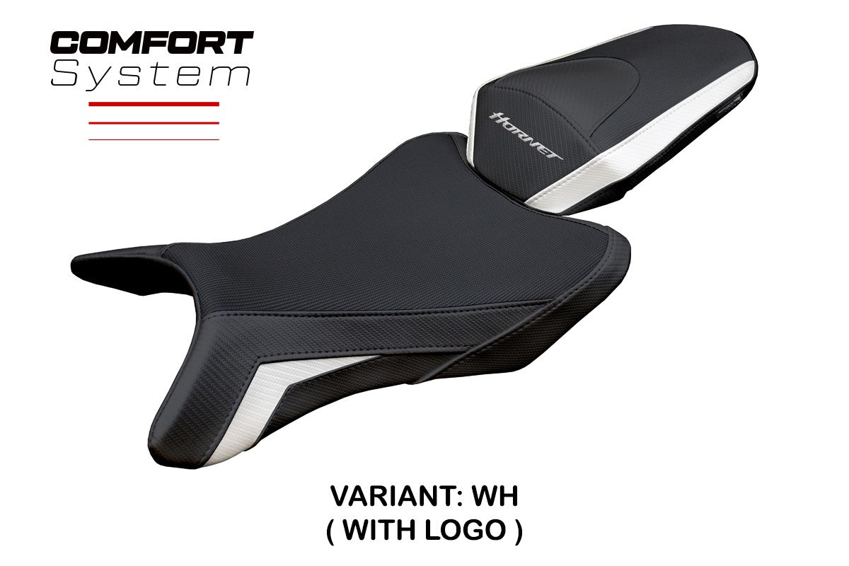 Honda CB 1000 Hornet 2025 Seat Cover Tappezzeria Comfort White Black