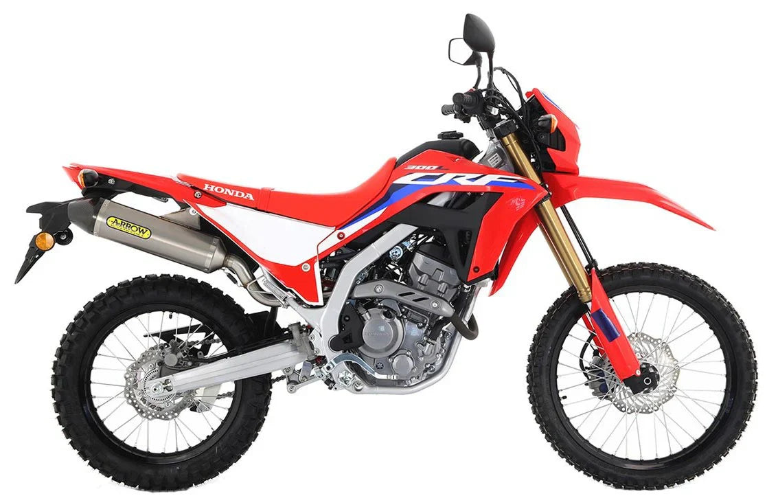 72528AK Arrow Off-road Thunder Exhaust, Aluminum for CRF250L/Rally 17-18 & CRF300L 21-24