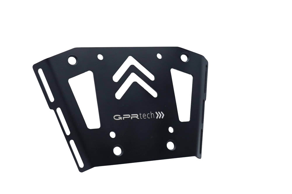 Honda X-Adv 750 2021-2023 GPR Tech 35L Aluminum Top Case, Black with Mounting Plate