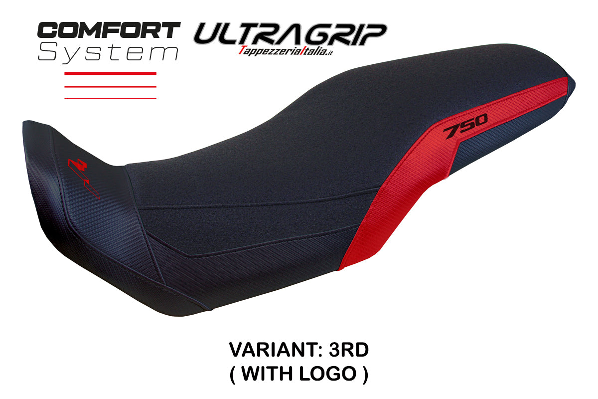 Honda Transalp XL 750 2023-2025 Seat Cover Tappezzeria Italia Comfort Ultragrip in Red