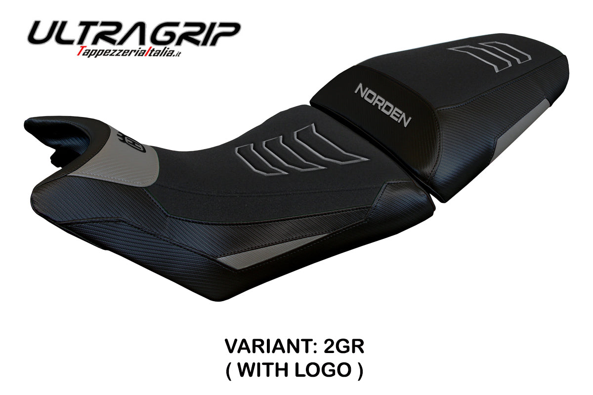 Husqvarna Norden 901 2022-2025 Seat Cover Tappezzeria Italia Ultragrip in Grey and Black