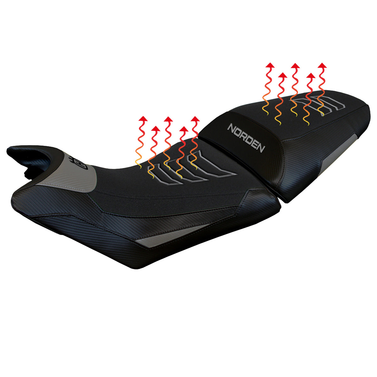 Husqvarna Norden 901 2022-2025 Seat Cover Tappezzeria Italia Comfort Heated in Grey