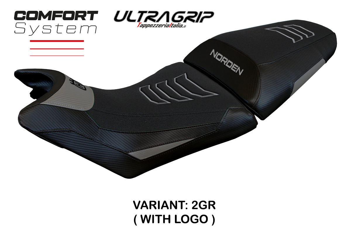 Husqvarna Norden 901 2022-2025 Seat Cover Tappezzeria Italia Comfort in Ultragrip Grey