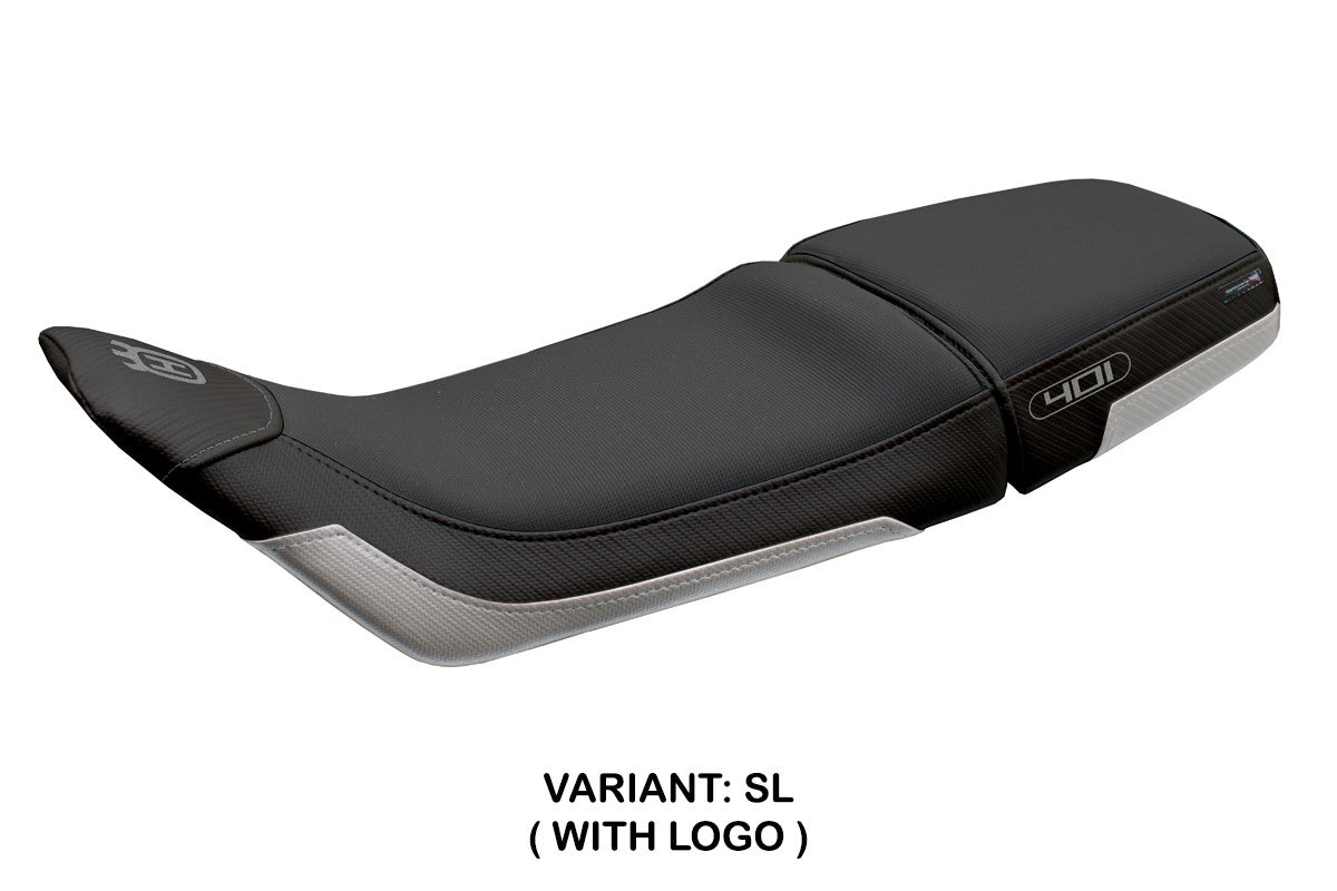 Husqvarna Svartpilen 401 2018-2021 2022 2023 Seat Cover Tappezzeria Silver Black