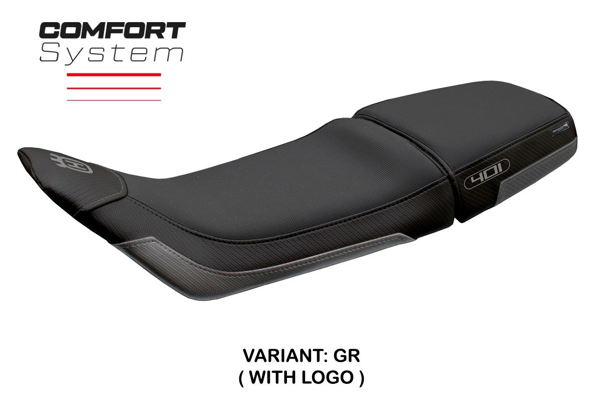 Husqvarna Svartpilen 401 2018-2023 Seat Cover Tappezzeria Comfort Grey Black