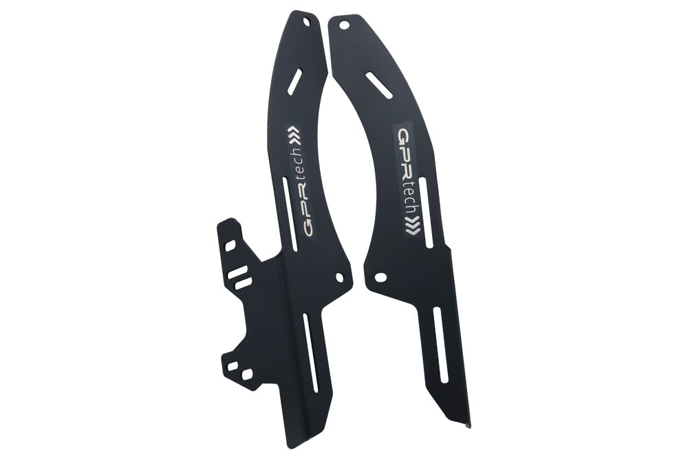 Honda CRF 300 Rally 2021-2023 GPR Tech 45L Aluminum Top Case, Silver, with roof rack and mounting plate