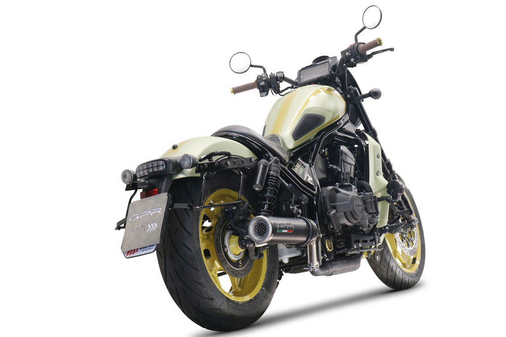 Honda Cmx 1100 Rebel 2021-2024 Exhaust GPR Slip-on M3 Black Titanium