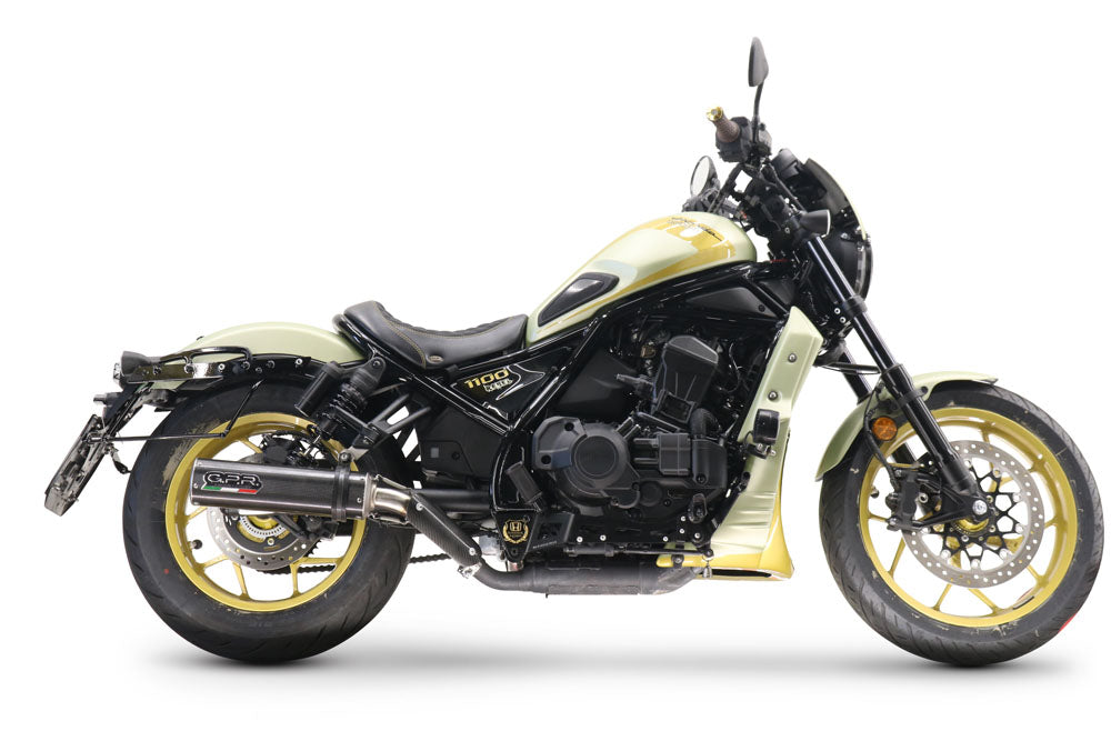 Honda Cmx 1100 Rebel 2021-2024 Exhaust GPR Slip-on M3 Poppy