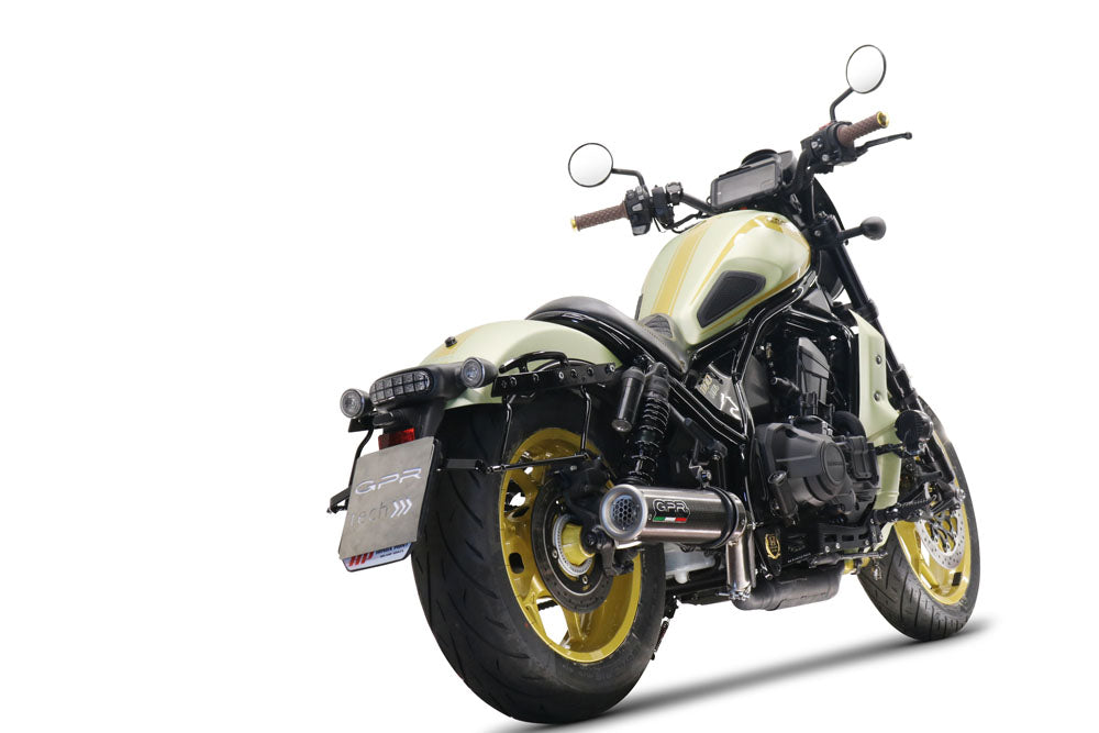 Honda Cmx 1100 Rebel 2021-2024 Exhaust GPR Slip-on M3 Poppy