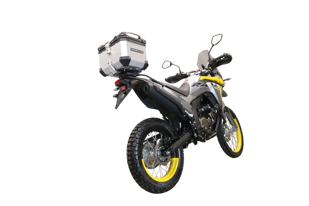 Voge Valico 300 Rally 2022-2023 GPR Tech 26L Aluminum Top Case, Silver with Mounting Plate