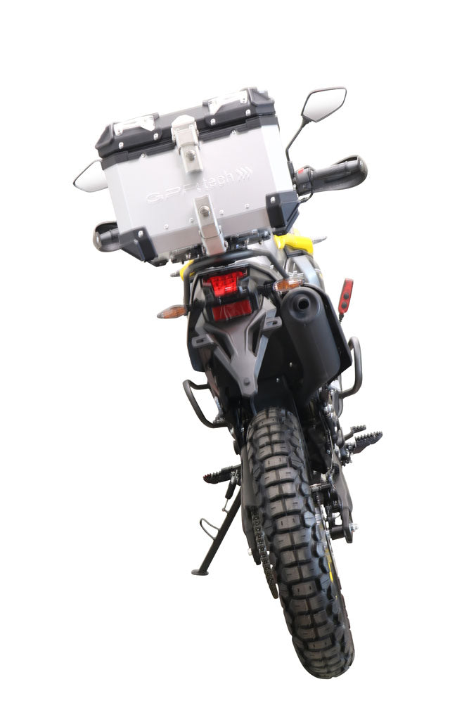 Voge Valico 300 Rally 2022-2023 GPR Tech 26L Aluminum Top Case, Silver with Mounting Plate