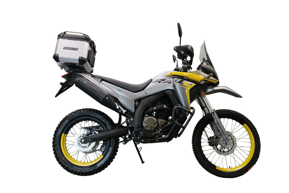 Voge Valico 300 Rally 2022-2023 GPR Tech 35L Aluminum Top Case, Silver with Mounting Plate
