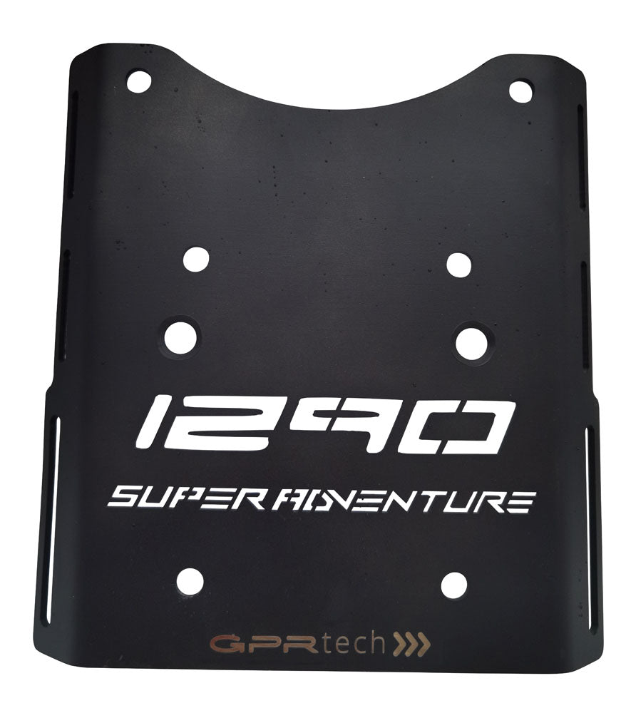 KTM LC 8 Adventure 1050 2015-2016 GPR Tech 45L Aluminum Top Case, Black with Mounting Plate