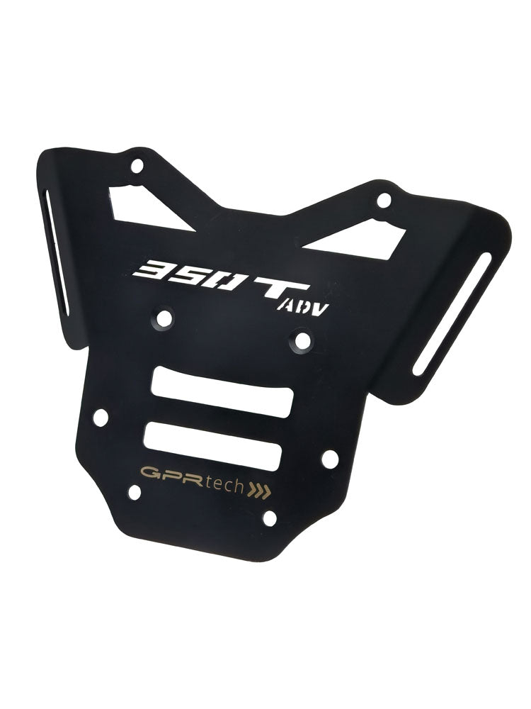 Zontes 350 T1 ADV 2022-2023 GPR Tech 35L Aluminum Top Case, Black with Mounting Plate