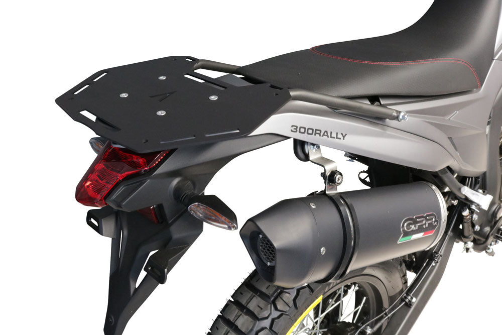 Voge Valico 300 Rally 2022-2023 GPR Tech 35L Aluminum Top Case, Silver with Mounting Plate