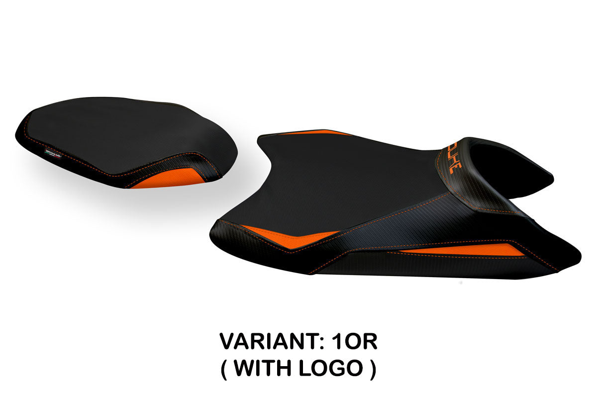 KTM 790 Duke 2018-2025 Seat Cover Tappezzeria Italia in Orange and Black