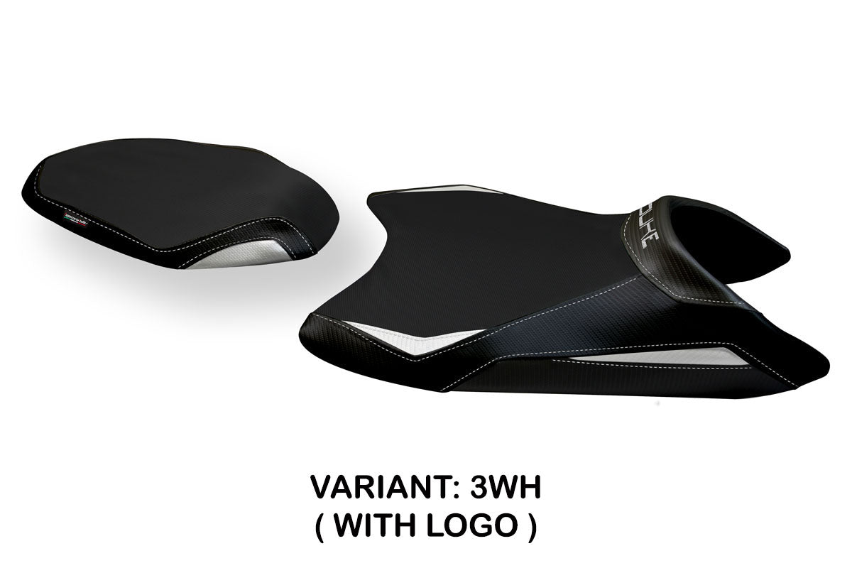 KTM 790 Duke 2018-2025 Seat Cover Tappezzeria Italia in White and Black