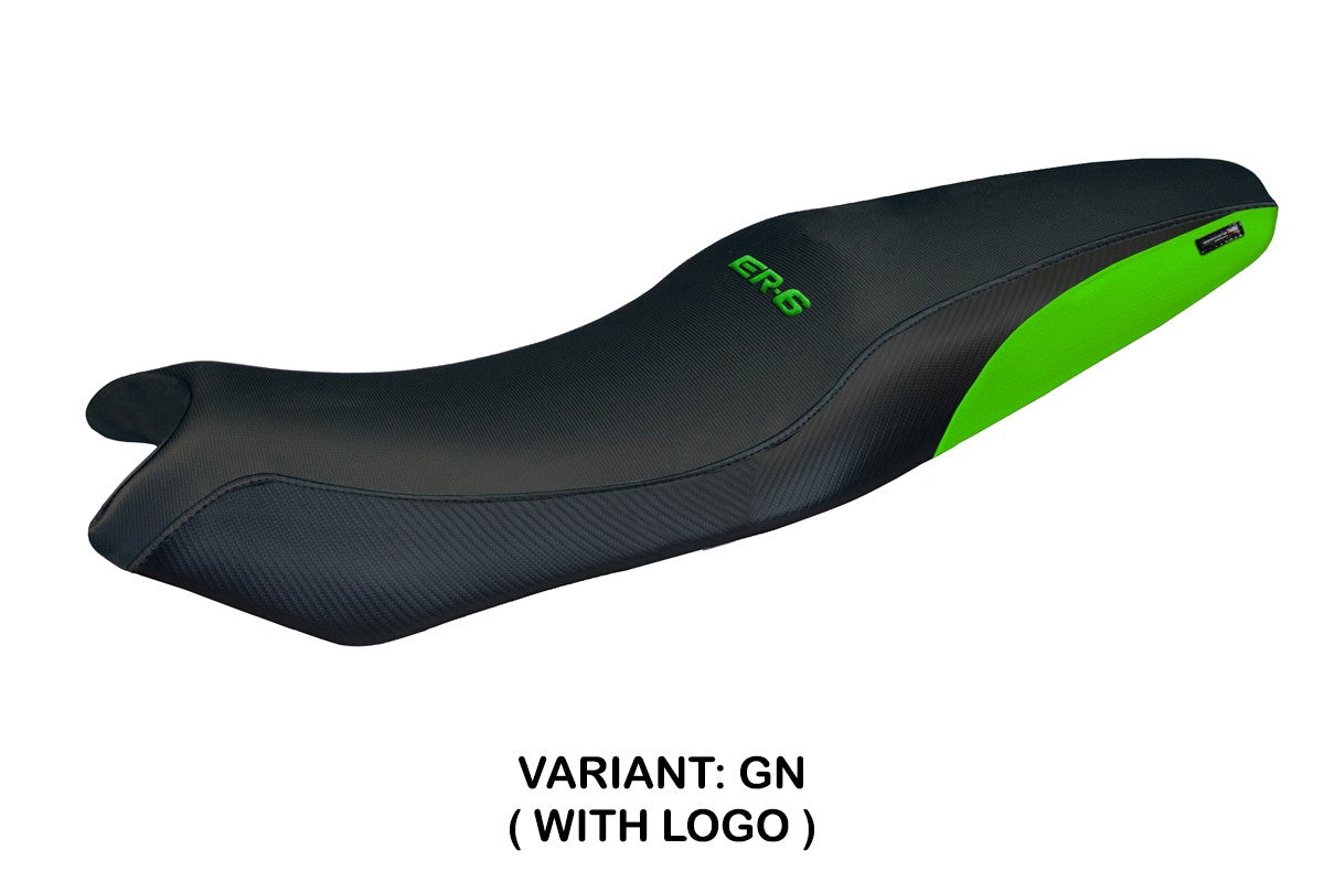 Kawasaki ER 6N / ER 6F 2005-2009 2010 2011 Seat Cover Tappezzeria Green Black