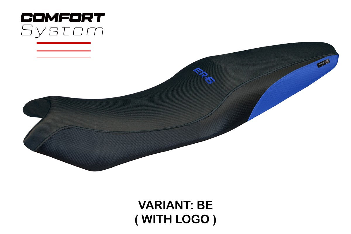 Kawasaki ER 6N / ER 6F 2005-2010 2011 Seat Cover Tappezzeria Comfort Blue Black